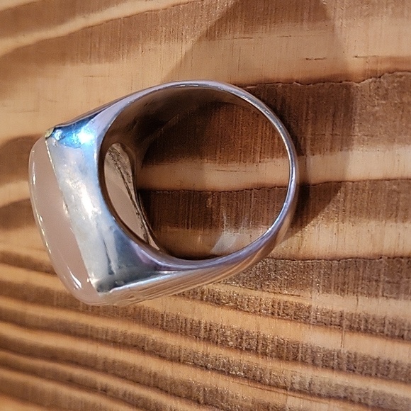 Rose Quartz UniSex Ring - Size 9-9.25 - Picture 4 of 8